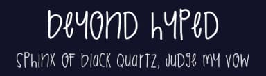 Beyond Hyped by Des Gomez — Script Handwritten Font — thumbnail 2