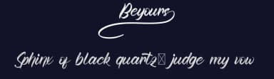 Beyours by Calligraphy Fonts — Script Handwritten Font — thumbnail 2