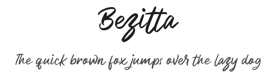 Bezitta by StringLabs Creative Studio — Script Handwritten Font