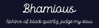 Bhamious by Rometheme Std — Script Handwritten Font — thumbnail 2