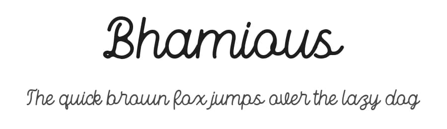 Bhamious by Rometheme Std — Script Handwritten Font