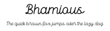 Bhamious by Rometheme Std — Script Handwritten Font — thumbnail 1