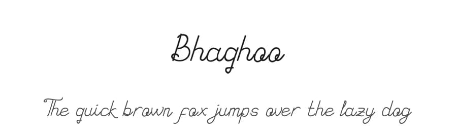 Bhaqhoo by kntype.co — Script Handwritten Font