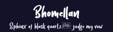Bhomellan by Ditatype — Script Handwritten Font — thumbnail 2
