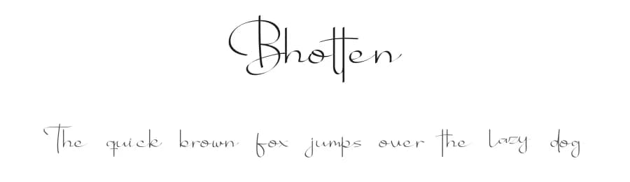 Bhotten by Klakon Studio — Script Handwritten Font