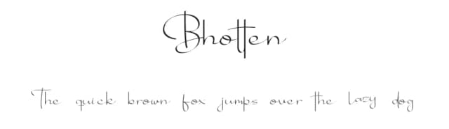 Bhotten by Klakon Studio — Script Handwritten Font