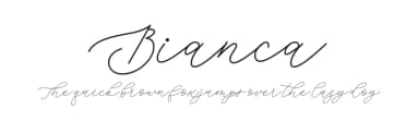 Bianca by Fanastudio — Script Handwritten Font — thumbnail 1