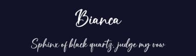 Bianca by Graphix Line Studio — Script Handwritten Font — thumbnail 2