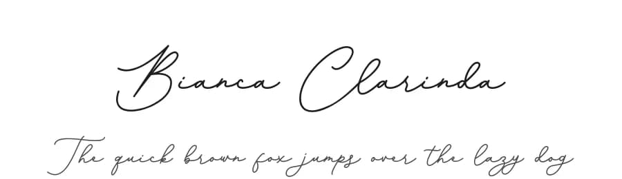 Bianca Clarinda by Bluestype Studio — Script Handwritten Font