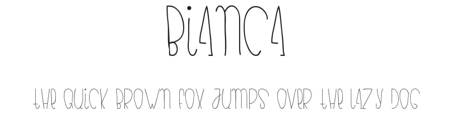 Bianca by hertoy — Script Handwritten Font