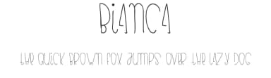 Bianca by hertoy — Script Handwritten Font — thumbnail 1