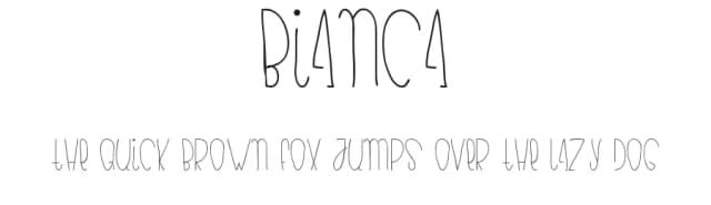 Bianca by hertoy — Script Handwritten Font