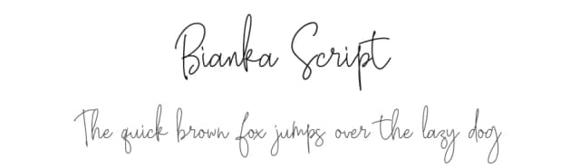 Bianka Script by Azcreative Studio — Script Handwritten Font