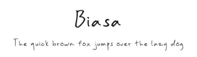 Biasa by Zuzulgo Studio — Script Handwritten Font — thumbnail 1