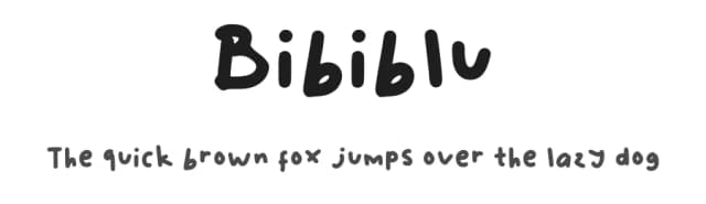 Bibiblu by Chuu Pipi — Script Handwritten Font