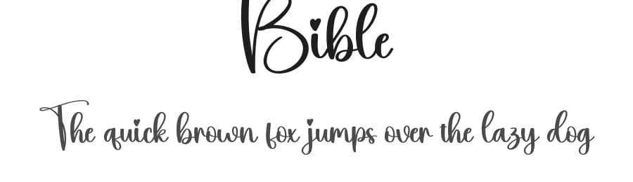 Bible by Scratchones — Script Handwritten Font