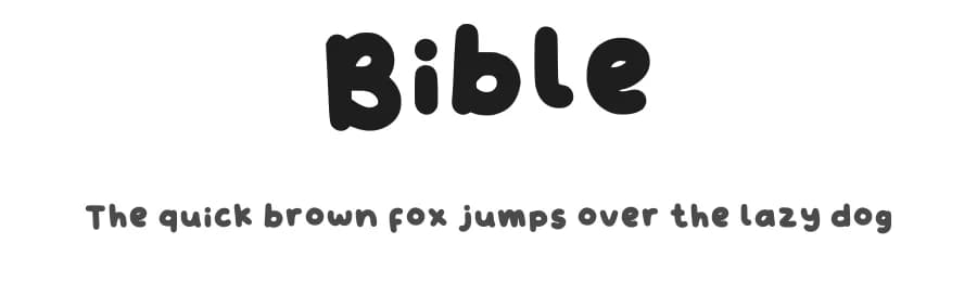 Bible by Mikaila Delianne — Script Handwritten Font