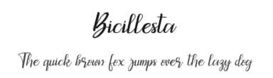 Bicillesta by hikhstudio — Script Handwritten Font — thumbnail 1