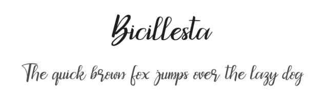 Bicillesta by hikhstudio — Script Handwritten Font