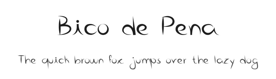 Bico de Pena by Danilo Miguel — Script Handwritten Font