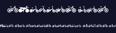 Bicycle TFB by zanatlija — Dingbats Font — thumbnail 2