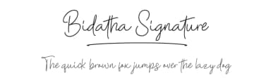 Bidatha Signature by MJType — Script Handwritten Font — thumbnail 1