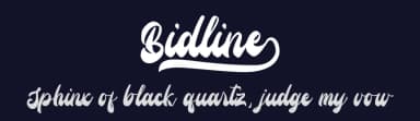 Bidline by Vultype — Script Handwritten Font — thumbnail 2