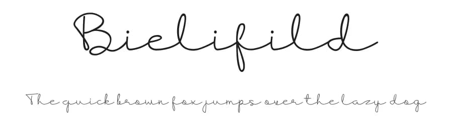 Bielifild by Manjali Studio — Script Handwritten Font