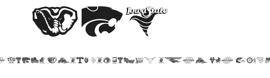 Big-12 by Ding Bang — Dingbats Font