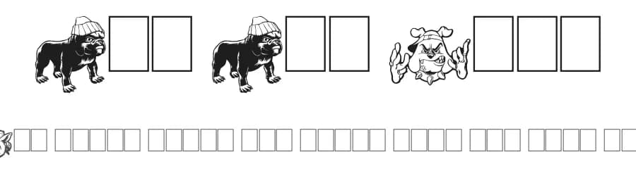Big Bad Dogs by imagex — Dingbats Font