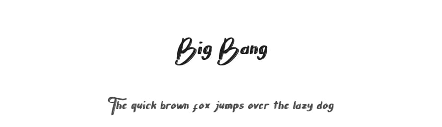 Big Bang by Phantom Studio — Script Handwritten Font