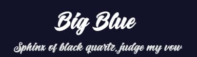 Big Blue by ijem — Script Handwritten Font — thumbnail 2