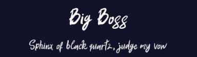 Big Boss by Masinong Studio — Script Handwritten Font — thumbnail 2