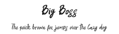 Big Boss by Masinong Studio — Script Handwritten Font — thumbnail 1