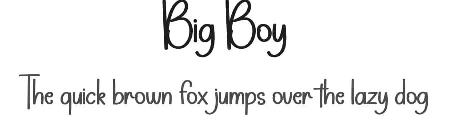 Big Boy by Harlek Studio — Script Handwritten Font