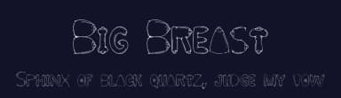 Big Breast by Lolonger — Dingbats Font — thumbnail 2