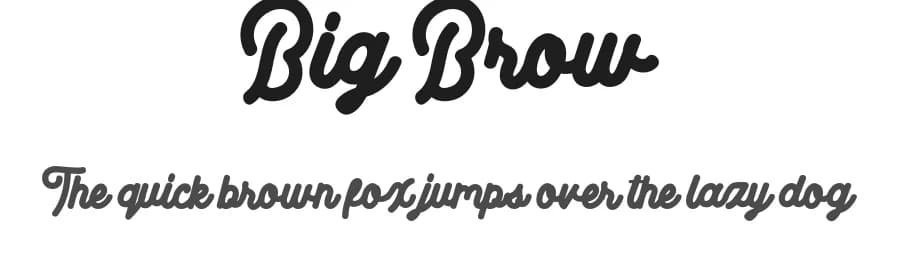 Big Brow by Nico Muslib — Script Handwritten Font