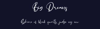 Big Dreams by Rometheme Std — Script Handwritten Font — thumbnail 2