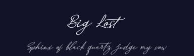 Big Lost by Nico Muslib — Script Handwritten Font — thumbnail 2
