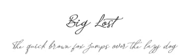 Big Lost by Nico Muslib — Script Handwritten Font — thumbnail 1