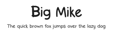 Big Mike by ManekaDesign — Script Handwritten Font — thumbnail 1