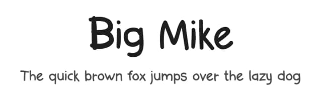 Big Mike by ManekaDesign — Script Handwritten Font