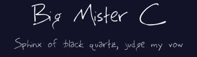 Big Mister C by Typearound — Script Handwritten Font — thumbnail 2