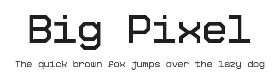 Big Pixel by Studio Typo — Sans Serif Font
