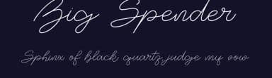 Big Spender by Design a Lot — Script Handwritten Font — thumbnail 2