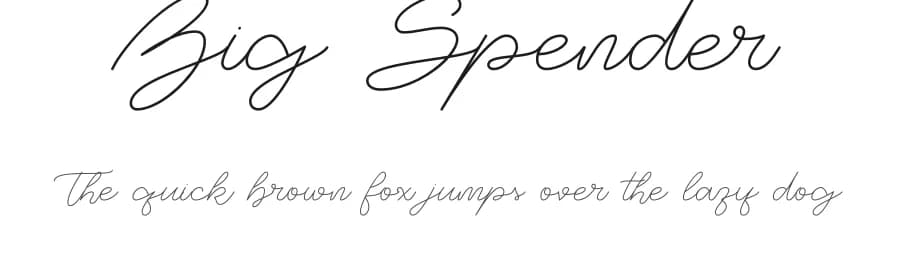 Big Spender by Design a Lot — Script Handwritten Font — preview 1