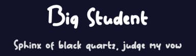 Big Student by Eddy Goodboy — Script Handwritten Font — thumbnail 2