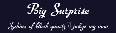 Big Surprise by imagex — Script Handwritten Font — thumbnail 2