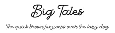 Big Tales by Typefactoryco — Script Handwritten Font — thumbnail 1