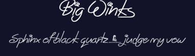 Big Winks by JSH creates — Script Handwritten Font — thumbnail 2
